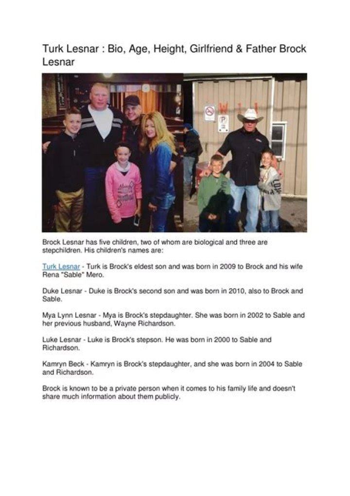 Discover The Remarkable Age Of Turk Lesnar: Unveiling His Journey