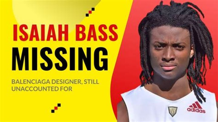 Unraveling The Enigma: Isaiah Bass Missing